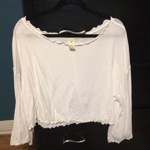 Flowy white free people top
